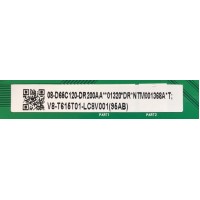 LED DRIVER PARA TV TCL NUMERO DE PARTE 08-D65C120-DR200AA / 40-065R63-DRC2LG / V8-T615T01-LC8V001(95AB) / DISPLAY ST6451D03-9 / MODELO 65R646